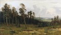 forêt de sapins sur la rivière kama 1877 paysage classique Ivan Ivanovitch arbres